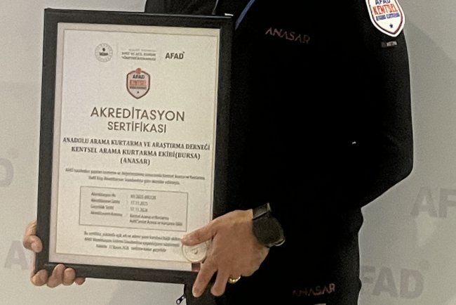 Akreditasyon Belgemizi Teslim Aldık
